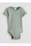Ecru Printed Baby Boy Snap Fastener Bodysuit 2-Pack (S6) - 6