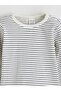 Ecru Striped Baby Boy Bodysuit and Pants Set (S6) - 4