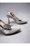 Women's Open Back Heeled Shoes . Glittery Heeled Shoes (9cm) - 4