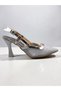 Women's Open Back Heeled Shoes . Glittery Heeled Shoes (9cm) - 3