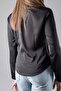 Women's Long Sleeve Satin Shirt - 7