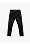 Normal Waist Cotton Slim Fit Jean Trousers - Brad Jean - 5
