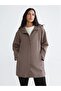Brown Hooded Women's Raincoat (S6)