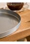Gray Metal Round Tray 24 cm (S6) - 3