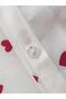 Red Heart Printed Double Duvet Cover Set 200X220 cm (S6) - 6