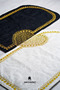 Heart-Shaped Double Prayer Mat, Couple's Prayer Mat, Dowry Couple's Prayer Mat - 2
