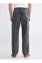 Anthracite Baggy Fit Men's Jean Trousers (S6) - 4
