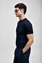 111090156 Tıno Men's Modal Mixed T-Shirt Men's T-Shirt Dark Blue - 5