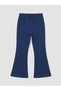 Navy Blue Printed Girls' T-Shirt and Leggings (S6) - 4