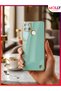 Luxury Silicone Case for Realme C21Y with Water Green Edges Gold Detail