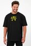 Unisex Oversized Embroidered Alakazam Anime Character Design 100% Cotton Piece T-Shirt - 5