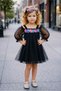 Girl's Floral Balloon Sleeve Tutu Dress - 2