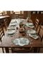 2-Person Bulut, Embroidered French Countryman 4-Piece Service Set (2 Placemat +2 Service Napkins) - 3