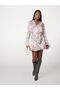 Belted chiffon mini dress - 3