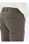 Light Brown Woven Slim Fit Casual Cotton Blended Trousers - 4