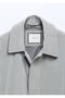 Gray Regular Fit Shirt Collar Casual Woven Overcoat - 8