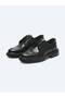 Khaki Leather Smart Casual Shoes - 2