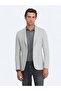 Gray Plain Modern Fit Jacket