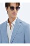 Blue Patterned Modern Fit Jacket - 4