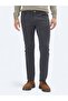 Anthracite Woven Slim Fit Casual Cotton Blended Trousers - 2
