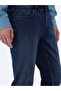 Indigo Slim Fit Denim Cotton Blended Trousers - 3