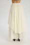 Kevin Double Layer Ecru Long Skirt - 5