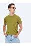 Olive Green Crew Neck Reverse Knit Sweater - 3