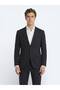 Anthracite Straight Modern Fit Wool Blended Suit - 3