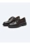 Brown Leather Smart Casual Shoes - 2
