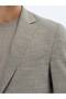 Brown Patterned Modern Fit Jacket - 5