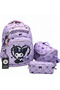 Water-Resistant Primary School Backpack Bag Sı 3-Piece Set Girls' Primary School Backpack Bag Sı Lilac - 2