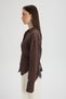 Vesper Triangle Cut Tie-Dye Coffee Shirt - 4