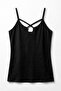 Women's Cotton Undershirt with Crossed Strap Detail, Comfort-Focused Design (3183) - 2