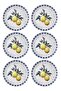 Odore Di Limone Serving Plate Set of 6 26 cm Odl004 - 5