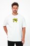 Unisex Oversized Embroidered Alakazam Anime Character Design 100% Cotton Piece T-Shirt - 4
