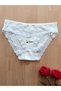 Oyster D Lace I Jacquard Detailed Women's Underwear Panties (White)