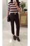 ZR Wita Dark Coffee Cropped Hem Fitted Jeans - 2