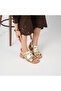 Perge Gold Real Leather Women's Sandals