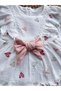 Scarlett Heart Patterned Ruffled Girls' Holiday Muslin Dress - 7