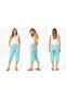 Women's Linen Capri - Cotton Capri - 2040 - 3