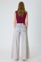 Women's High Waist Wide Leg Cotton Super Wide Leg Jeans - 5