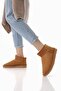 Ypr 7391 Tan Suede Water Repellent Women's Boots with Fur Inside - 2