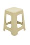 Sturdy Plastic Karizma Rattan Stool (6 Pieces) Desert Beige