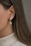 Steel Rose Gold Stone Archie Star Earrings - Does Not Tarnish - - 2