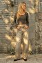 Anthracite Ribbed Knit Long Sleeve Slim Fit Cropped - 3