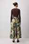 PATTERNED SATIN SKIRT - 5