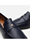 Women's Leather Navy Blue Flexible Sole Classic Loafer - 5