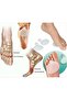 2-Piece Underfoot Pain Callus Prevention Finger Mounted Ring Under-Toe Protector Silicone Metatarsal Pad - 2