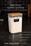 Wooden Vacuum Lid Candy Storage Box Jar 3000 ml Acrylic - 2