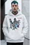 Unisex Gorillaz Printed Hooded Sweatshirt, Oversized Rock Music Band Printed Hoodie - 3